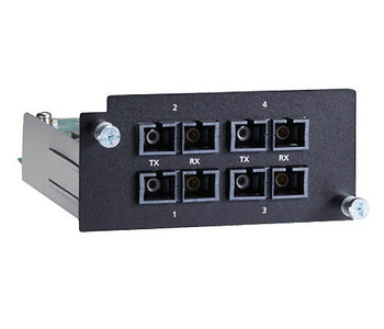 PM-7500-4MSC - Fast Ethernet module with 4 100BaseFX multi-mode ports with SC connectors by MOXA
