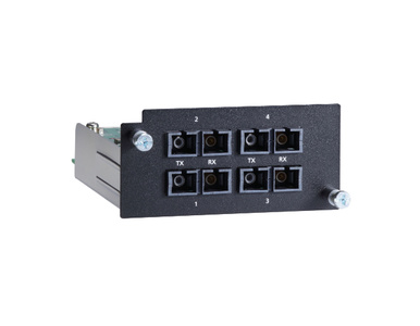 Moxa PM-7500-4MSC - Fast Ethernet module with 4 100BaseFX multi-mode ports with SC connectors by MOXA