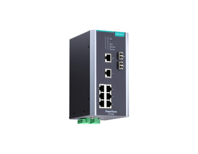 Moxa PT-510-MM-LC-HV - IEC 61850-3 managed Ethernet switch with 8 10/100BaseT(X) ports, and 2 100BaseFX multi-mode ports with LC by MOXA