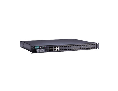 Moxa PT-7528-12MST-12TX-4GSFP-WV-WV - IEC 61850-3 managed rackmount Ethernet switch with 12 100BaseF(X) MST, 12 10/100BaseT(X), by MOXA