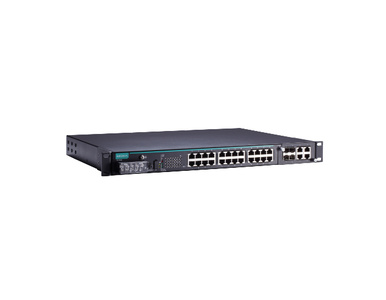 Moxa PT-7528-24TX-WV-HV - IEC 61850-3 managed rackmount Ethernet switch system with up to 28 ports (including 1 slot for a fast by MOXA