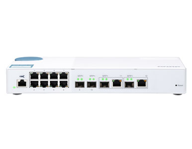 QSW-M408-2C-US - QSW-M408-4C 12-port layer 2 managed switch. Eight