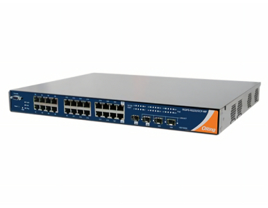RGPS-92222GCP-NP-P-E - 22GE PoE + 2G Combo PoE + 2G SFP Managed Ethernet Switch, IEEE 802.3af/at, AC input by ORing Industrial Networking