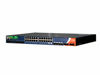 RGS-PR92484DGP+ - IEC 61850-3 36-port rackmount layer3 switch; 20GE + 4G Combo + 8 100M/1G SFP + 4 1G/2.5G/10G SFP by ORing Industrial Networking