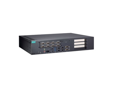 Moxa RKP-C220-C7-8C-T - 2U Rackmount type, Core i7-13700TE, 8GB DDR4x1, COMx10, LANx4, USBx3, DIOx4, DP+HDMI, 100-240 VAC power by MOXA
