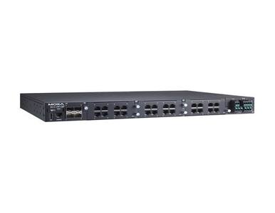 Moxa RKS-G4028-L3-PoE-4GS-LV-T - Layer 3 modular managed Ethernet switch with 4 100/1000BaseSFP ports, 3 slots for Ethernet modu by MOXA