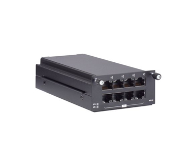 Moxa RM-G4000-PL-8GPoE - Gigabit Ethernet module with 8 100/1000BaseT(X) IEEE 802.3bt PoE ports by MOXA
