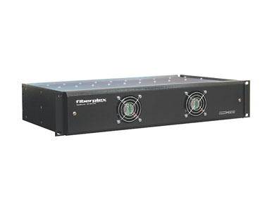 RMC-2101-RZ-EU - 19 in EIARack mount chassis, 3.5 in (2RU) for up to 9 size 2000 or 4000 series FOI type isolators, rear access, by PATTON