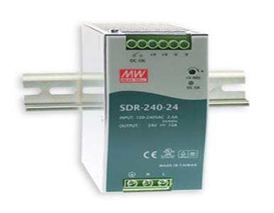 SDR-240-48 - 240 Watt Series / 48 VDC / 5.0 Amps Industrial Slim High-Efficiency Single Output DIN Rail Power Supply by ANTAIRA