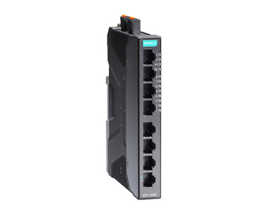 MOXA SDS-3008-T - Compact industrial smart  8-port Ethernet switch system, by MOXA