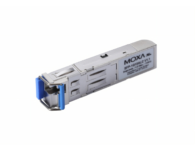 Moxa SFP-1G10ALC-T - Small Form Factor pluggable transceiver with 1000Base WDM,type A, LC connector, 10 km, -40 to 85 Degree C by MOXA