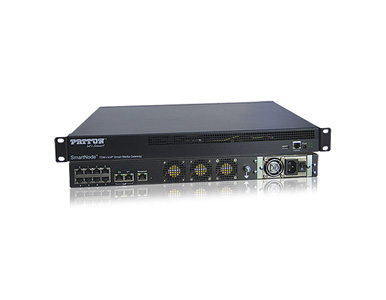SN10100A/12E16/R48 - SmartNode SmartMedia Gateway 12 E1/T1, 360 VoIP Channels with Standard Signaling Set, Software Upgradeable by PATTON