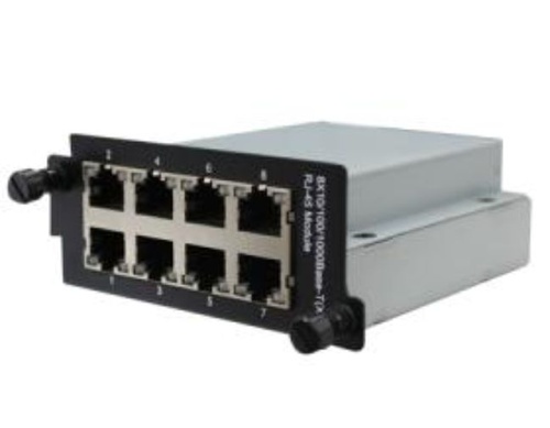SWM-80GT - Industrial 8-port Gigabit Ethernet switch module with 8x10/100/1000Base-T(X) ports by ORing Industrial Networking