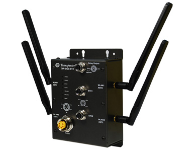 TAP-3120-M12 - EN50155 Rugged 2x 10/100TX (M12)  to single RF x 802.11 a/b/g wireless access point by ORing Industrial Networking