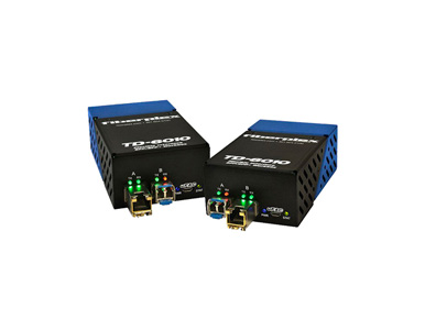 TKIT-ETH-S - TD-6010 (Pair) Preconfigured 10/100/1000 Base-T Ethernet to Singlemode Optical Conversion, 1310nm,, LC, 20km, Inclu by PATTON