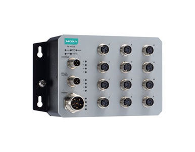 Moxa TN-4512A-WV-T - 12 ports Layer 2 Managed Switch with 12 Fast Ethernet ports, 24 to 110 VDC, -40 to 75C operating temperatur by MOXA