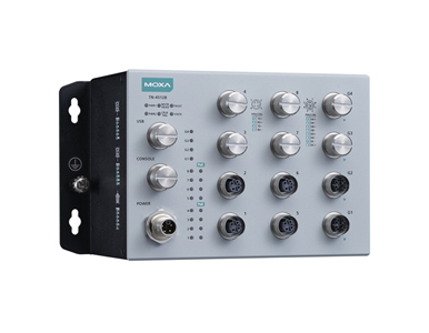 Moxa TN-4512B-8P-4G-CT-T - 12-port L2 switch with 8FE PoE, 4GE, 80 W PoE, 24-110 VDC, Coating, -40 to 70 Degree C, IP42 by MOXA