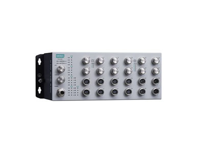 Moxa TN-4524B-16P-4GP-4GBP-CT-T - 24-port L2 switch with 16FE+4GE PoE , 4GE with bypass relay, 150W PoE, 24-110 VDC, Coating, -4 by MOXA
