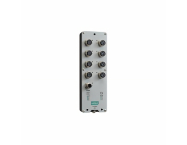 TN-5308A-WV-T - EN 50155 unmanaged Ethernet switch with 8 10/100BaseT(X) ports, M12 connector, single power input, 24 to 110 VDC by MOXA