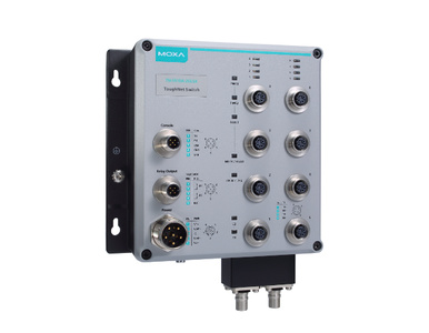 Moxa TN-5510A-2GLSX-ODC-WV-T - L2 Managed Ethernet switch with 8 10/100BaseT(X) and 2 1000 BaseLSX Q-ODC ports, 24 - 110 VDC dua by MOXA