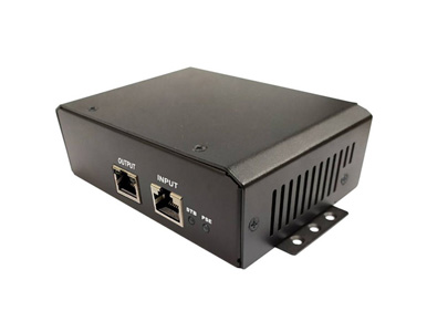 TP-DC-1256G-VHP - 10-60V IN,56V 70W OUT,GigE 4pr Pasv PoE Injector by Tycon Systems