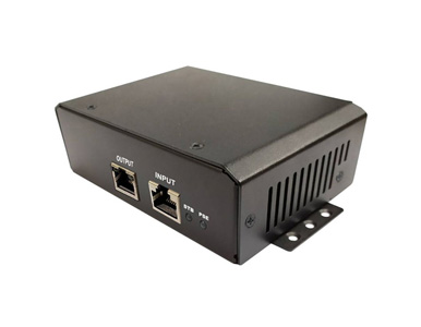 TP-DC-1256GD-VHP - 10-60VDC IN,56V 70W OUT, 802.3at, Gigabit PoE Inserter by Tycon Systems