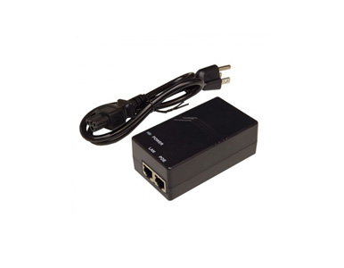 TP-POE-48G-24W - 48V 0.5A 24W 10/100/1000MB Passive PoE Power Inserter with NA Power Cord, UL Listed by Tycon Systems