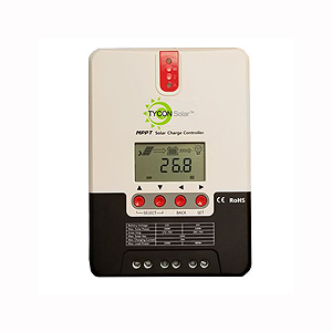 TP-SC24-40N-MPPT - Solar MPPT Battery Charging Controller , Auto Voltage, 12/24V Battery, 40A Solar, 20A Load. Negative Ground by Tycon Systems