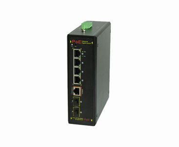 TP-SW4G-2SFP - Industrial Gigabit Switch,4 802.3at PoE, 2 SFP, 48VDC Input, Managed by Tycon Systems