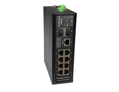 TP-SW8GAT/BT/24-SFP - Gigabit PoE Switch with 2 802.3bt(90W), 2 24V Passive PoE (30W), 4 802.3at(30W) Ports by Tycon Systems