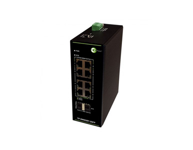 TP-SW8GBT-2SFP - Industrial Managed Gigabit Switch, 2 802.3bt POE++, 6 802.3at PoE+, 2 2.5G SFP, 48VDC Input by Tycon Systems