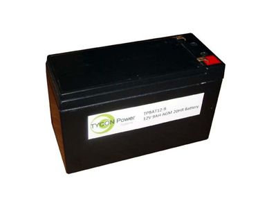 TPBAT12-9 - 12V 9Ah AGM SLA Battery. 5.94 x 2.56 x 3.9 by Tycon Systems
