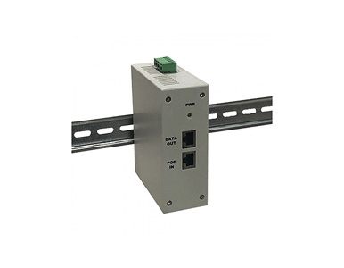 TPDIN-POE-RELAY - PoE Powered 10A Relay, 802.3af/at/bt Class 0 or 24V passive PoE, NO & NC Connections, Gigabit data passthru wi by Tycon Systems