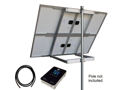 Tycon TPSK12/24M-400W - 12/24V 400W Solar Kit with 4x 12V 100W Solar Panels, Ctrl, Mount, Cable, 12/24V Autodetect 40A MPPT Sola by TYCON SYSTEMS