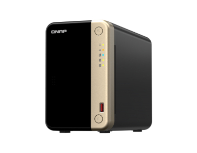 TS-264-8G-US - TS-264 2-Bay High-Performance Desktop NAS. Intel 4C/4T Processor, burst up to 2.9GHz with 8GB DDR4 RAM On-Board by QNAP