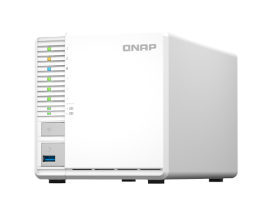 TS-364-8G-US - 3-Bay High-Performance desktop NAS with Intel Celeron 4-Core N5105/N5095, 8GB DDR4 RAM (On-Board, Non Expandable) by QNAP