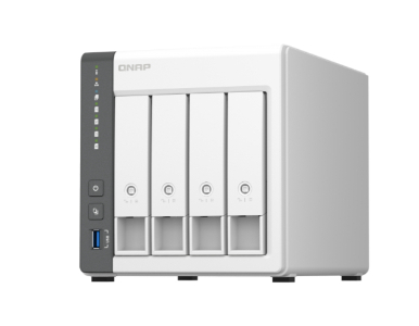 TS-433-4G-US - TS-433 4-Bay Personal Cloud NAS for Backup and Data Sharing. ARM 4-core Cortex-A55 2.0GHz, 4GB on-board RAM by QNAP