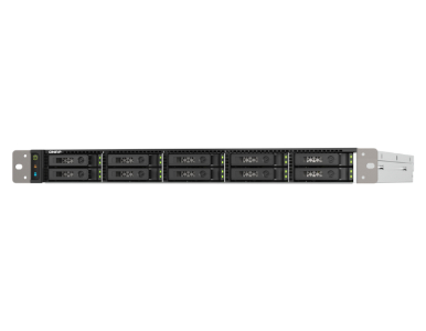 TS-h1090FU-7232P-64G-US - 10-Bay 1U all flash NAS, U.2/U.3 NVMe Gen 4 x 4 and SATA 6Gbps bays, AMD EPYC 7232P 8C/16T Processor by QNAP