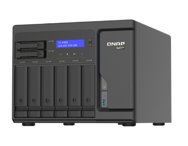 TS-h886-D1602-8G-US - 8-Bay QuTS hero NAS, Xeon D-1602 2.5GHz, 8GB ECC RAM, 4 x 2.5GbE,  PCIe expansion slot x2 by QNAP