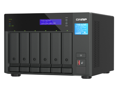 TVS-h674T-i5-32G-US - Ultra-High Speed 6 Bay Thunderbolt' 4 NAS. Intel® Core' i5 6-core/12-thread up to 4.6GHz Processor by QNAP