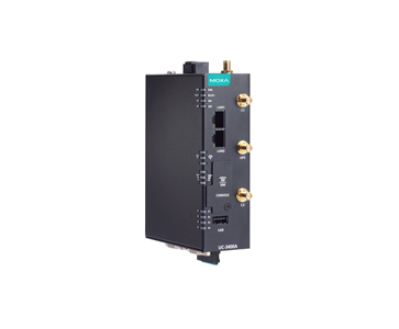 Moxa UC-3434A-T-LTE-WiFi - Arm Cortex-A53 quad-core 1.4 GHz Industrial Computer with 2 serial, 2 ethernet, 2 CAN, LTE and WIFI b by MOXA