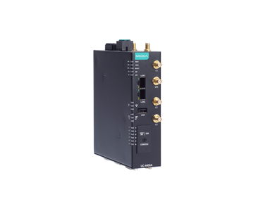 Moxa UC-4450A-T-5G - Arm Cortex-A53 quad-core 1.6 GHz Industrial Computer with 2 serial,2 LAN,1 CAN, 5G built-in, and WiFi expan by MOXA