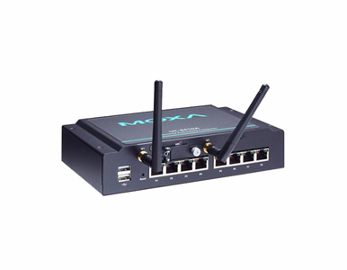 UC-8410A-NW-T-LX - Arm-based wireless-enabled wall-mountable industrial computer with 8 serial ports, 3 Ethernet ports, and 4 DI by MOXA