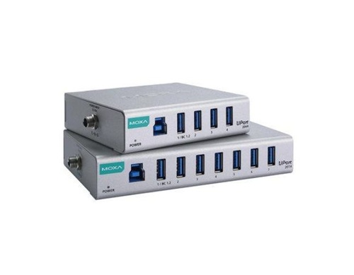 UPort 207A - 7-port general purpose USB 3.2 hubs, adaptor included, 0 to 60°C operating temperature by MOXA