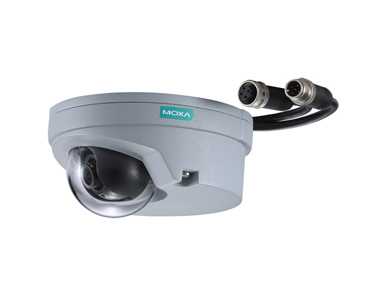 VPort 06-2L42M - EN50155,FHD,H.264/MJPEG IP camera,M12 connector,1 audio input, 12/24VDC, 4.2mm Lens,-25 to 55 Degree C by MOXA