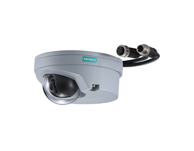 Moxa VPort P06-2L80M-CT-T - EN 50155, 1080P, H.264/MJPEG IP camera with M12 connector, 1 audio input, PoE, 8.0 mm lens, -40 to 7 by MOXA