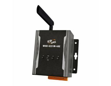 WISE-5231M-4GE - Intelligent IIoT Concentrator (Support 4G Wireless data communication).  Communicable over Modbus TCP/RTU, SNMP by ICP DAS