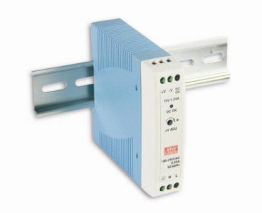 MDR-20-12 - Industrial AC/DC Din Rail Power Supply Single Output 12V 1.67A 20W by MEANWELL
