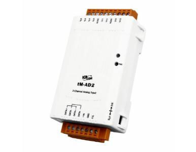 tM-AD2 - 2-channel Isolated Analog Input Module with High Voltage Protection Communicable over Modbus RTU by ICP DAS