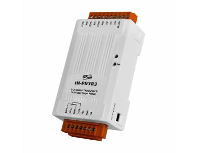 tM-PD3R3 - 3-channel Isolation Digital Input and 3-channel Power Relay Module by ICP DAS